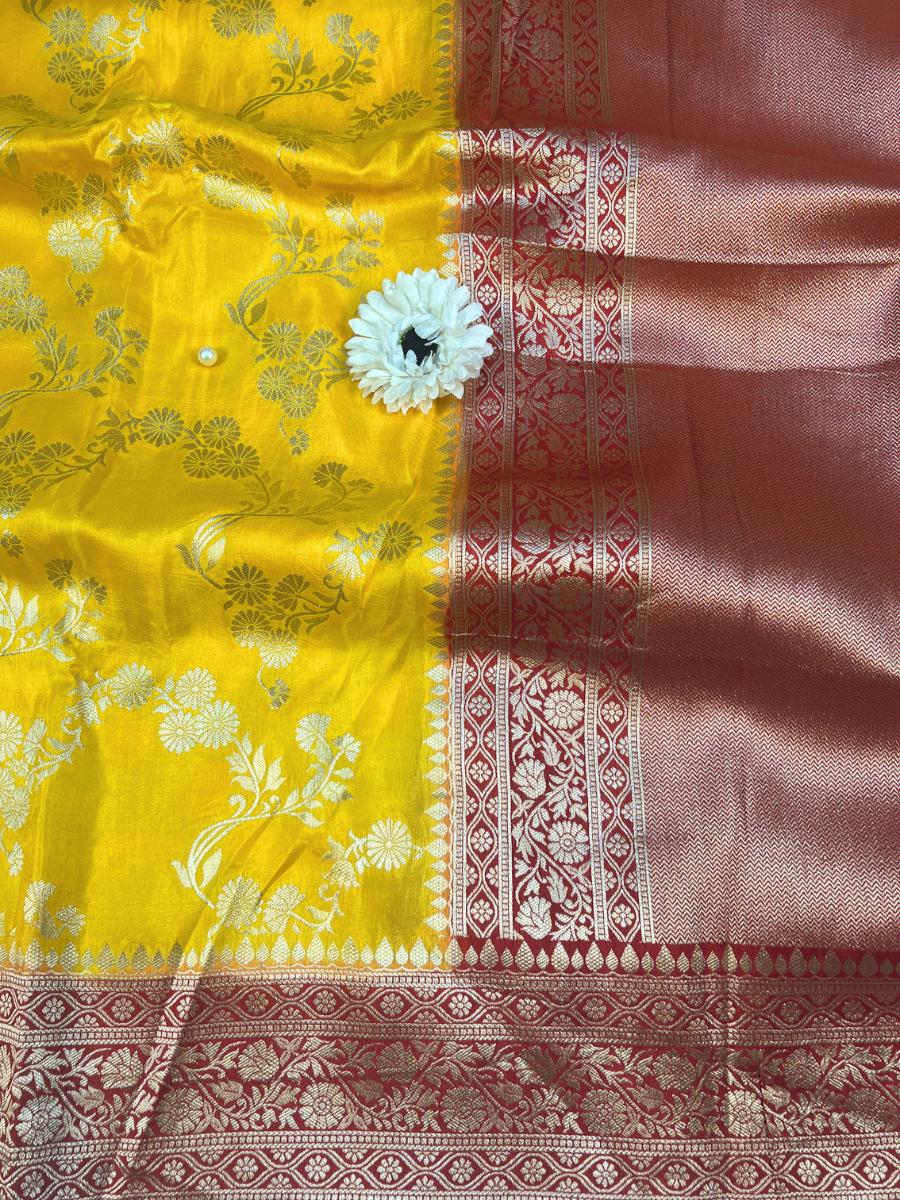 Yellow Viscose Silk