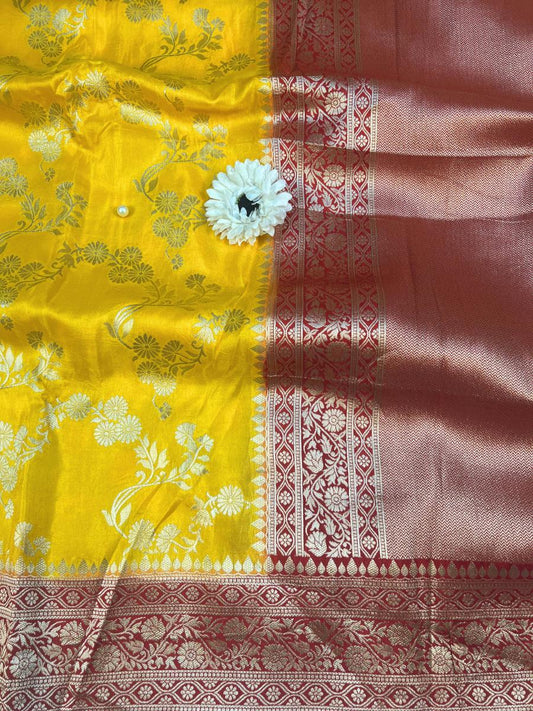 Yellow Viscose Silk