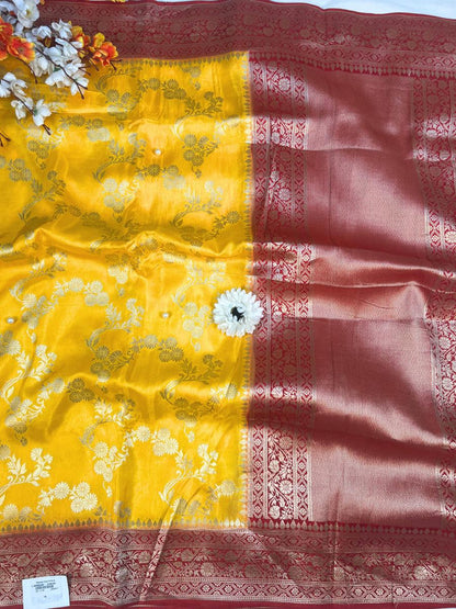 Yellow Viscose Silk
