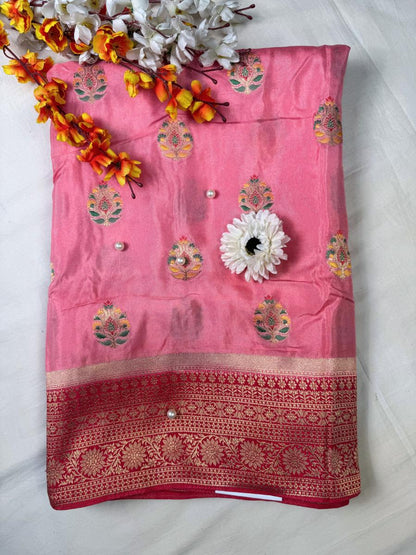 Pink Viscose Silk