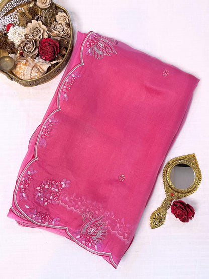 Pink Kora Silk