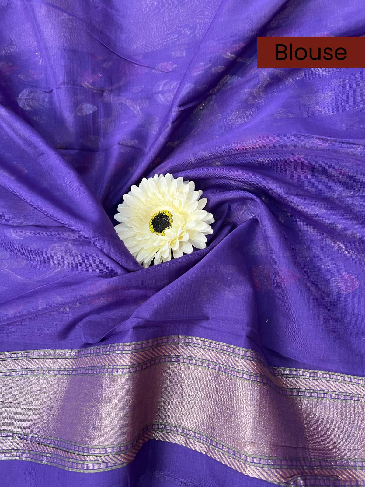 Purple Cotton Jamdani