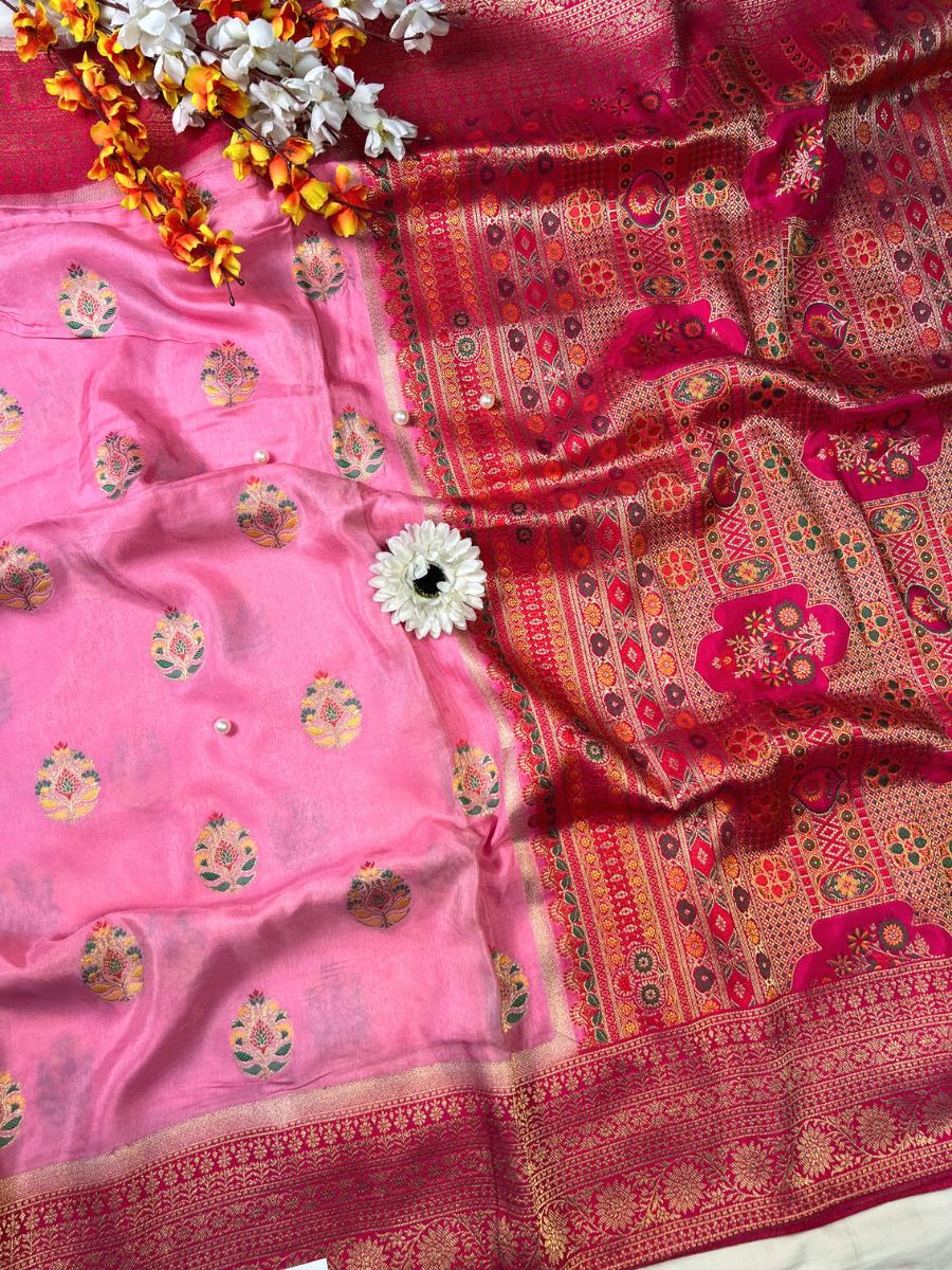 Pink Viscose Silk