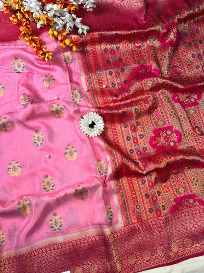 Pink Viscose Silk