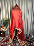 Royal Red Karwa Chauth Dupatta