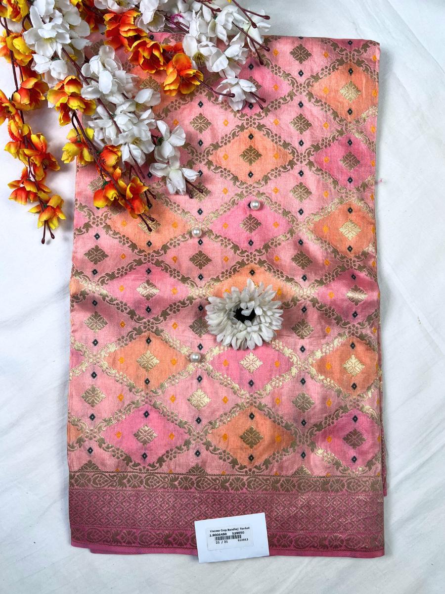Pink Viscose Silk