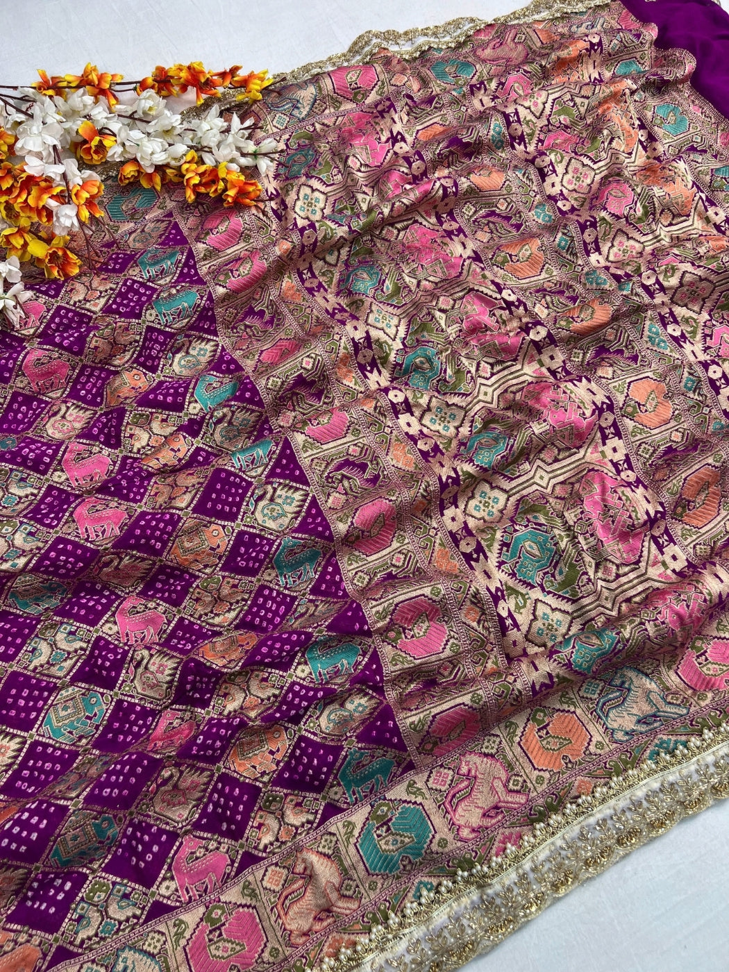 Purple Bandhej