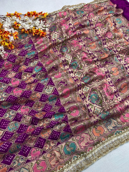 Purple Bandhej
