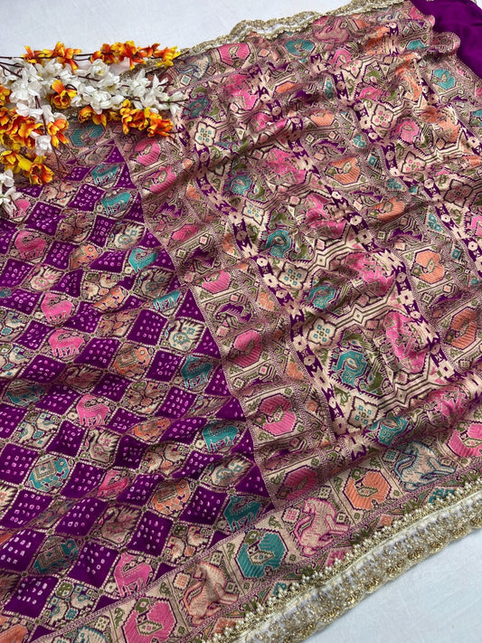 Purple Bandhej