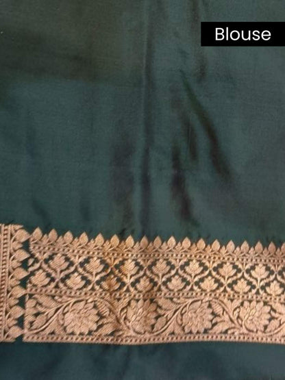 Bottle Green Katan Silk