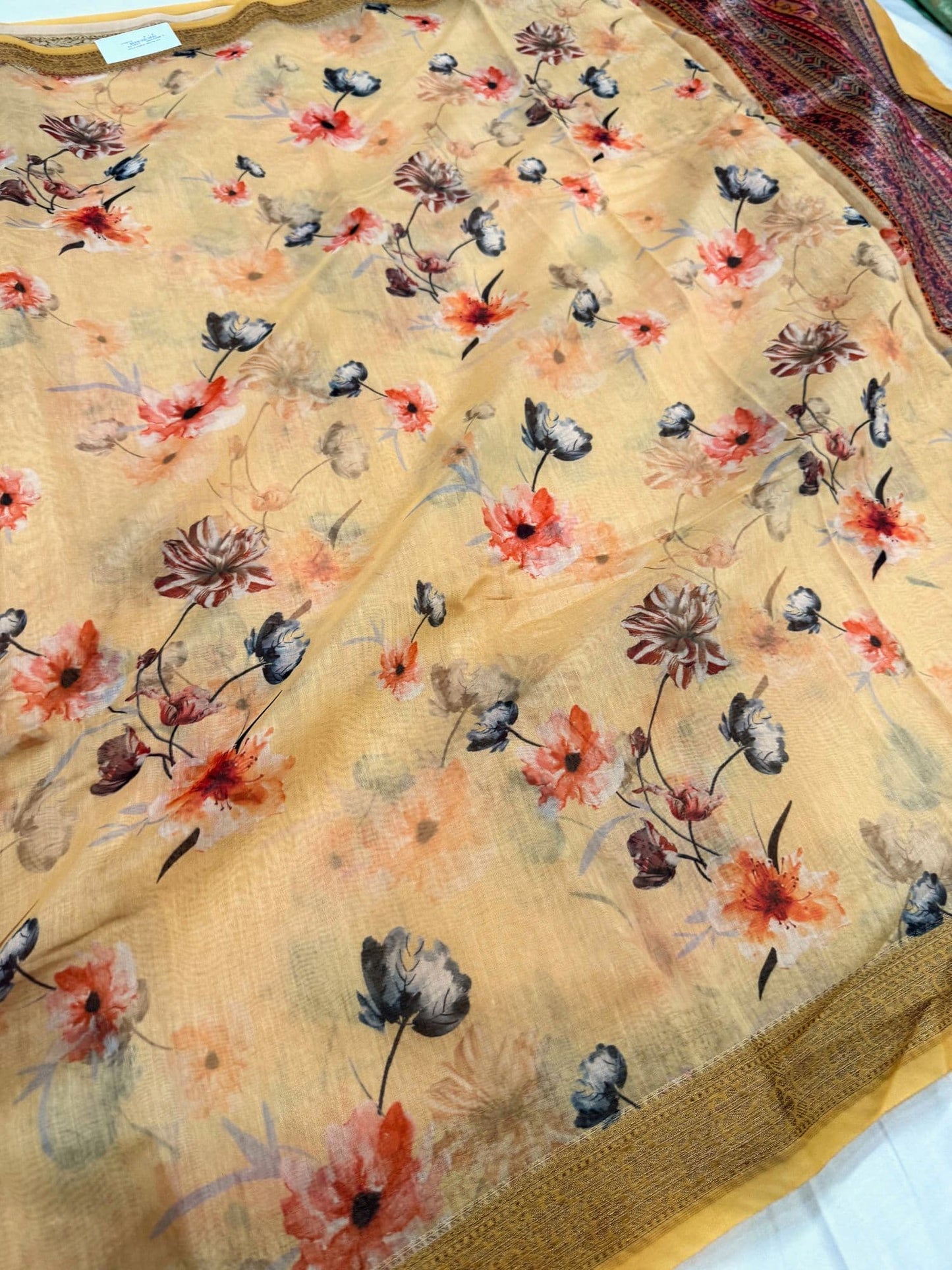 Art munga digital print with high-quality fabric finish, detailed patterns, and long-lasting colors, perfect for everyday and festive wear - mantavya banaras 