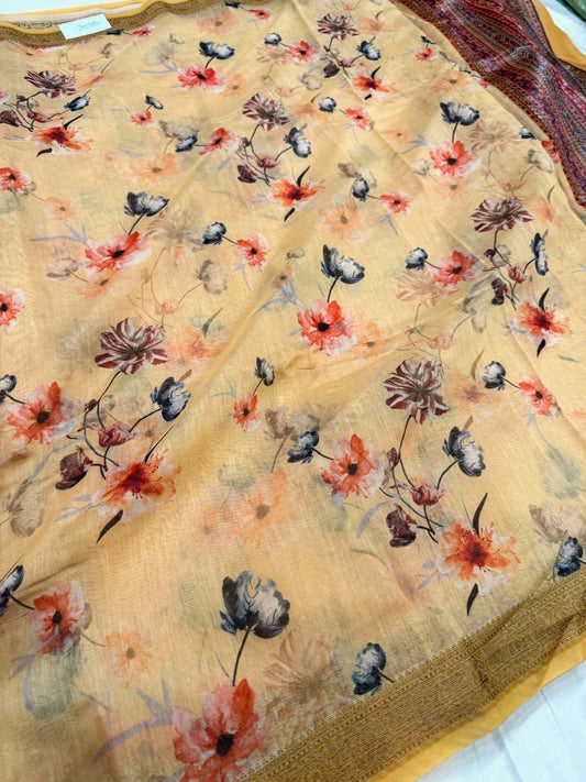 Art munga digital print with high-quality fabric finish, detailed patterns, and long-lasting colors, perfect for everyday and festive wear - mantavya banaras 