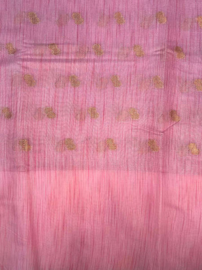 Pink Banarasi Silk Saree - Mantavya Banaras