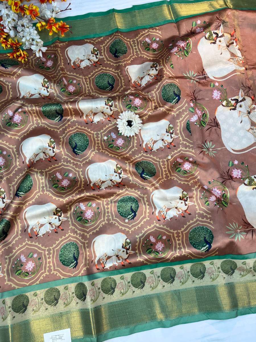 Mauve Banarasi Silk Saree - Mantavya Banaras