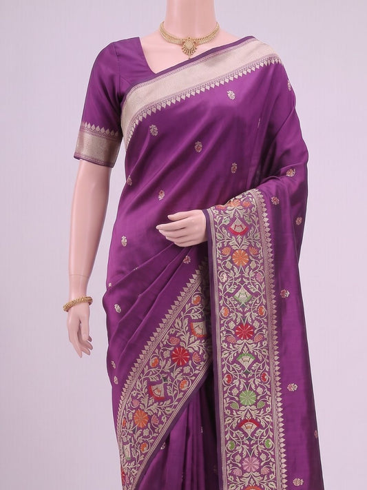 Dark Magenta Katan Silk Dummy View 02