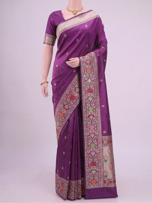 Dark Magenta Katan Silk Dummy View 01