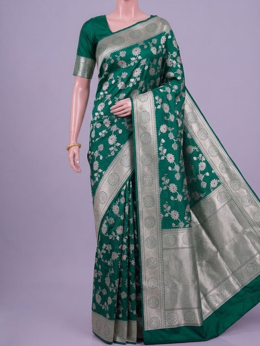 Dark Green Katan Silk
