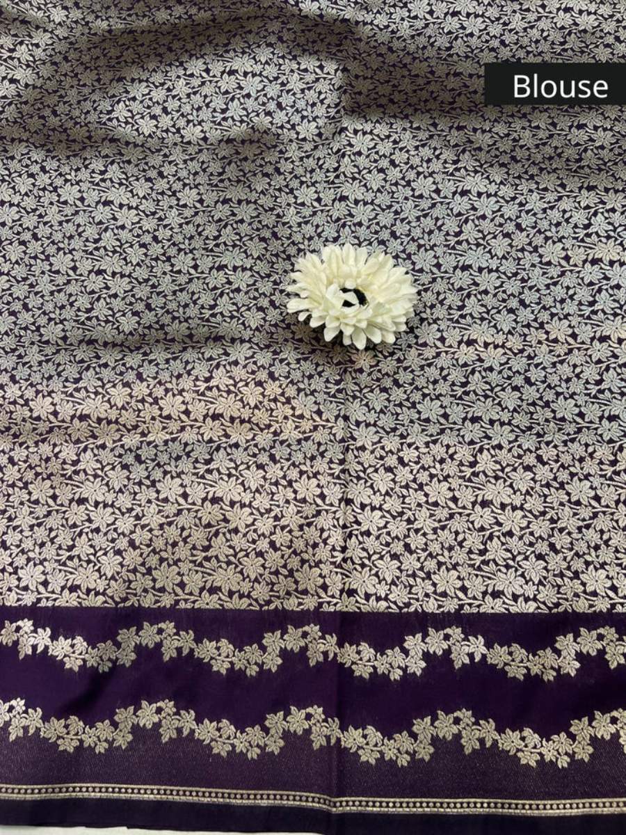 Purple katan Silk Blouse