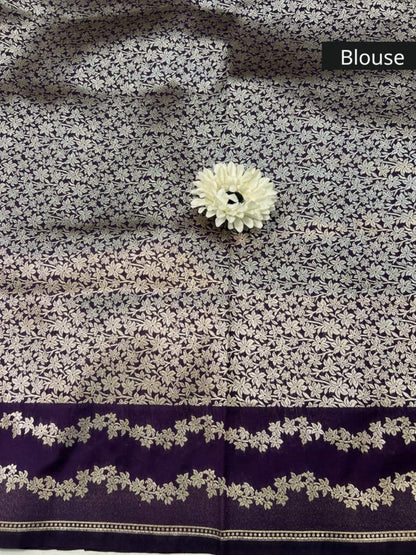 Purple katan Silk Blouse