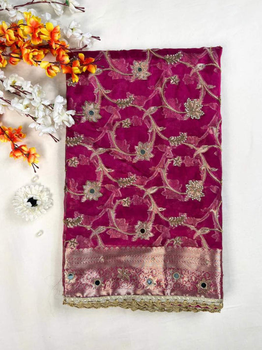 Magenta Pink Phool Jaal