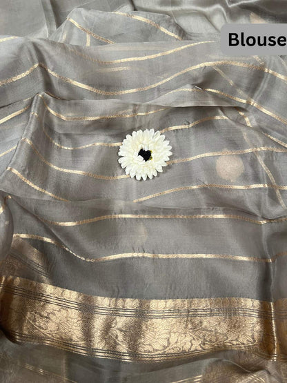 Grey Kora Silk Blouse