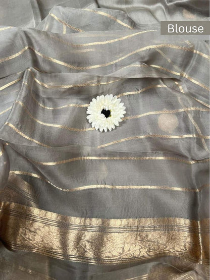 Grey Kora Silk Blouse