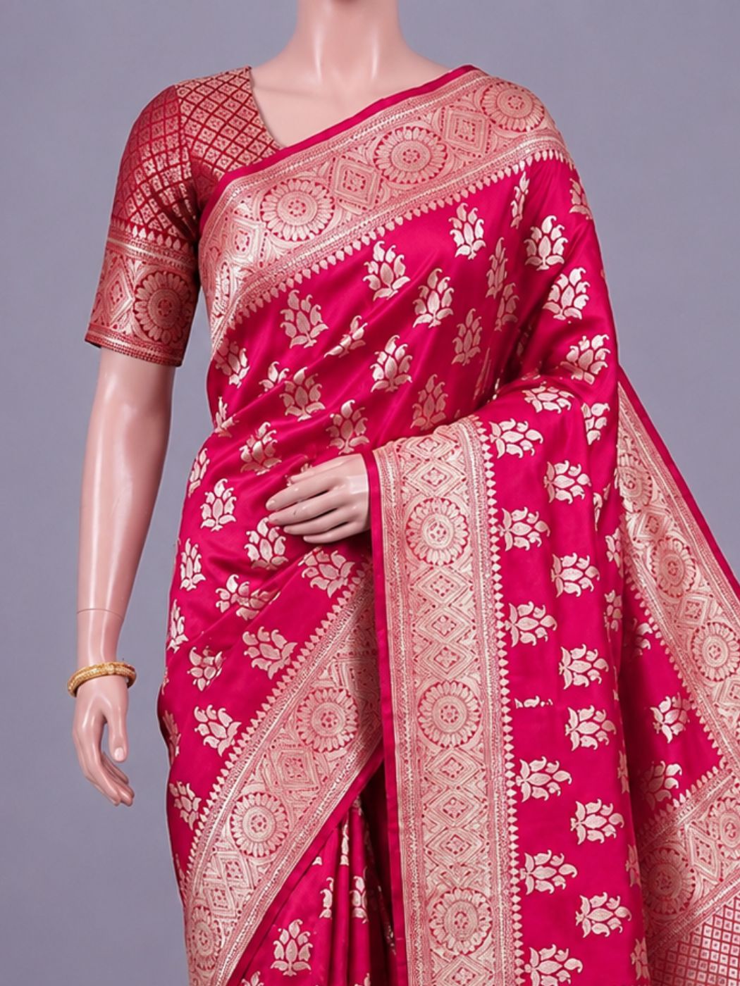 Hot Pink Katan Silk