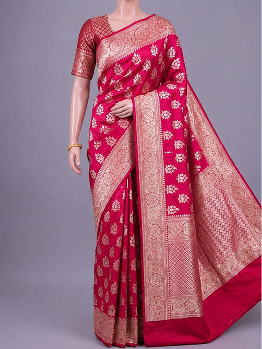 Hot Pink Katan Silk