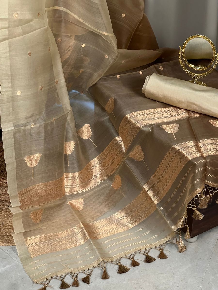 Ivory Kora Silk Suit Set
