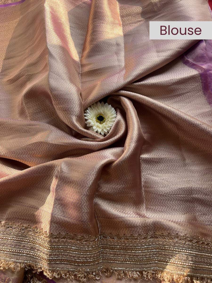 Lavender Brocade blouse