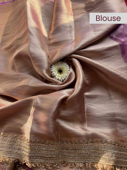Lavender Brocade blouse