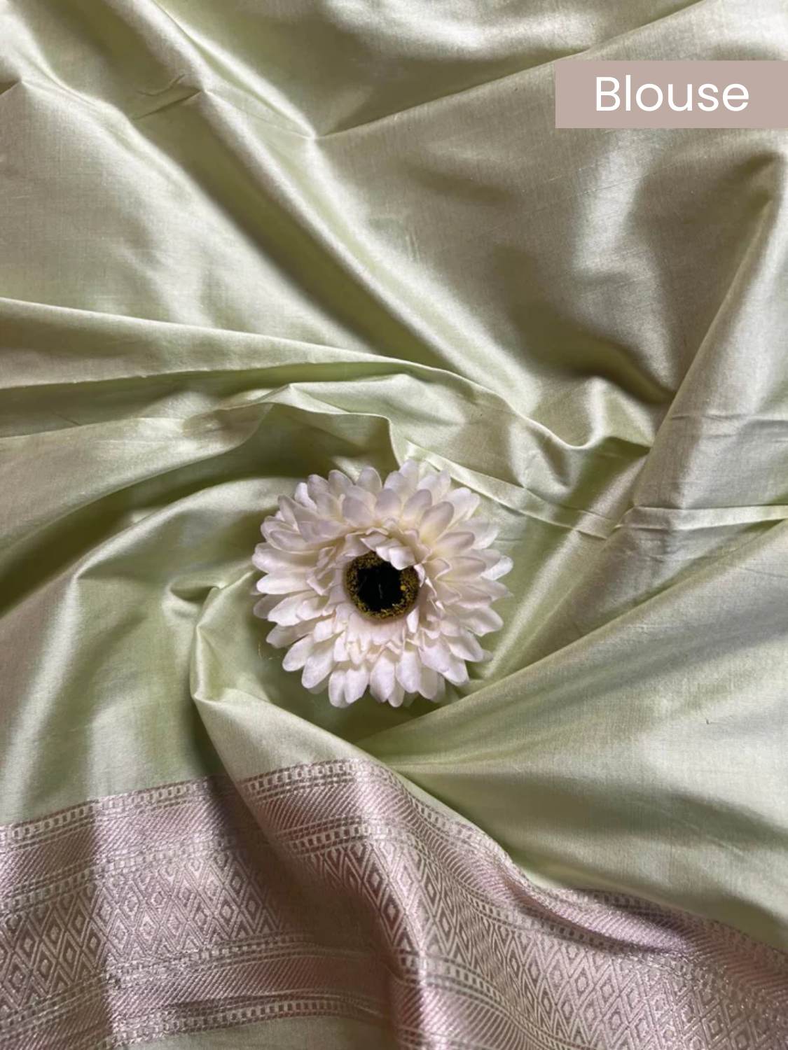 Pista Green Katan Silk blouse