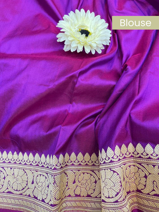 Purple Katan Silk blouse