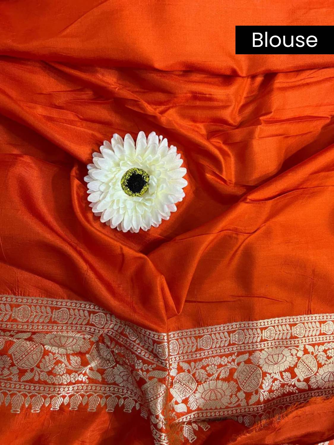 Orange Katan Silk blouse