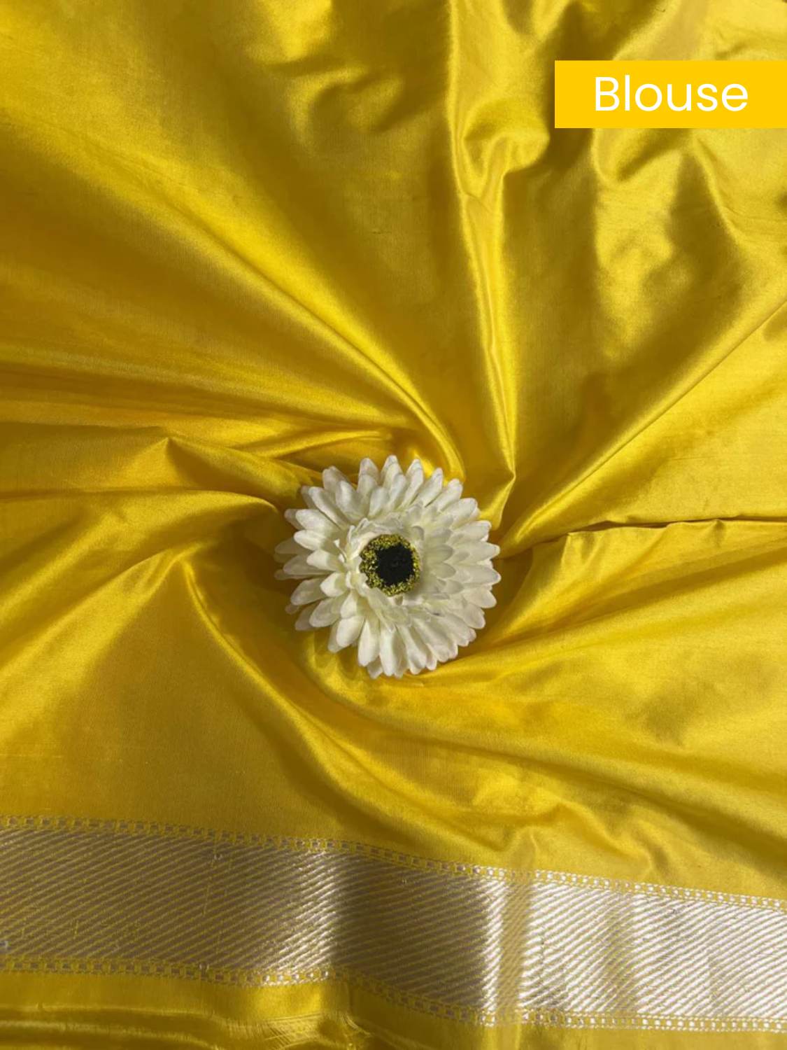 Yellow Katan Silk blouse