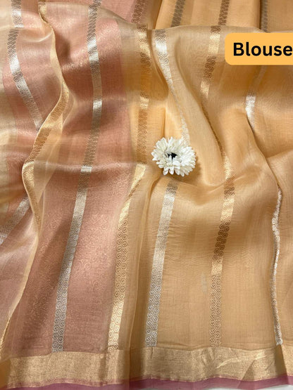 Pink Beige Kora Silk Blouse