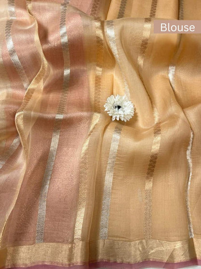 Pink Beige Kora Silk Blouse
