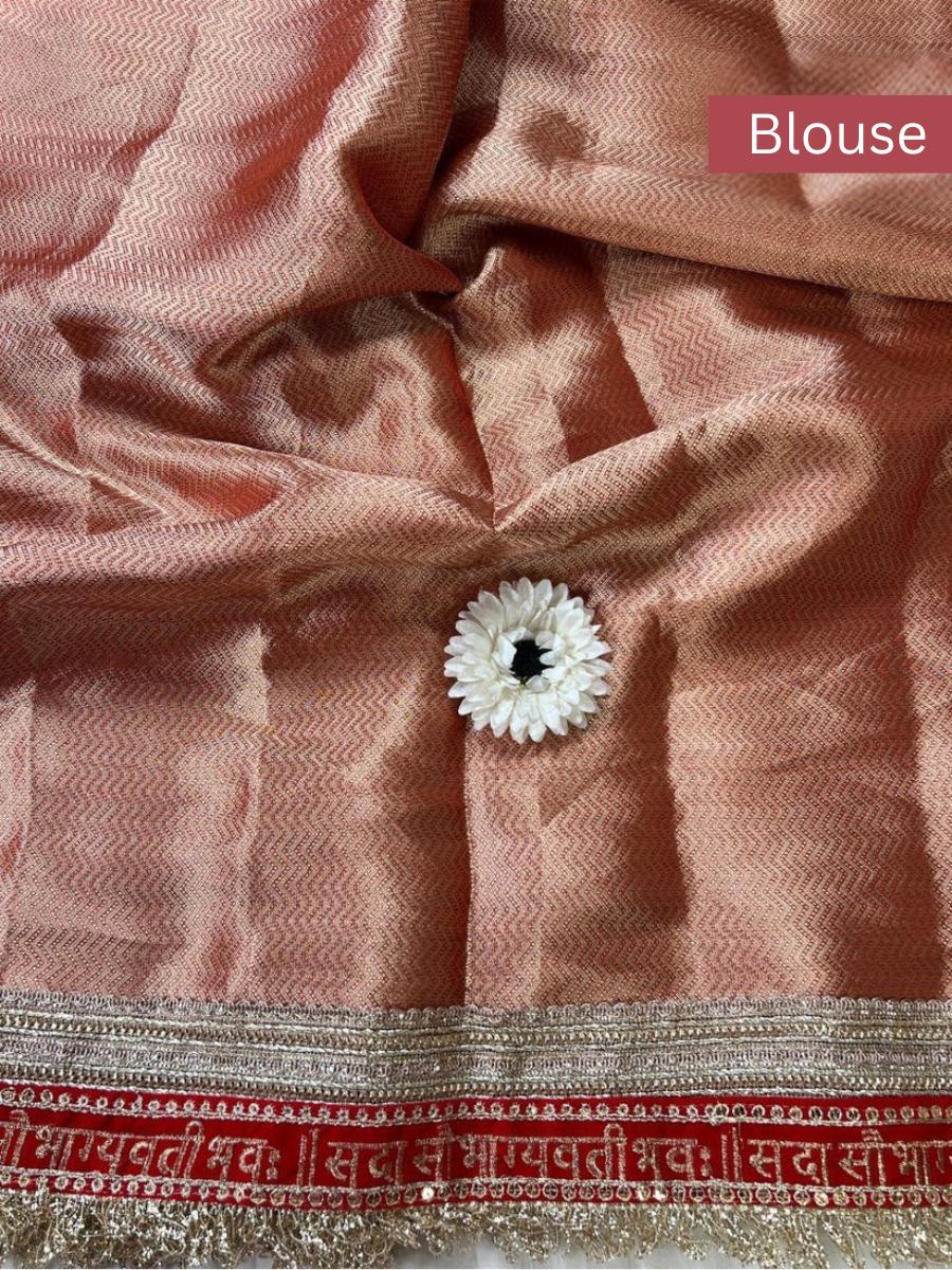 Royal Red Broacde Blouse