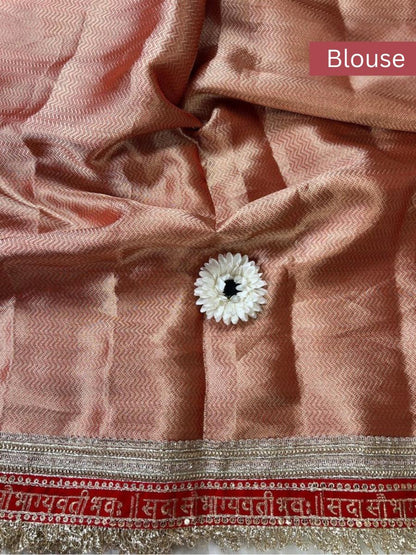 Royal Red Broacde Blouse