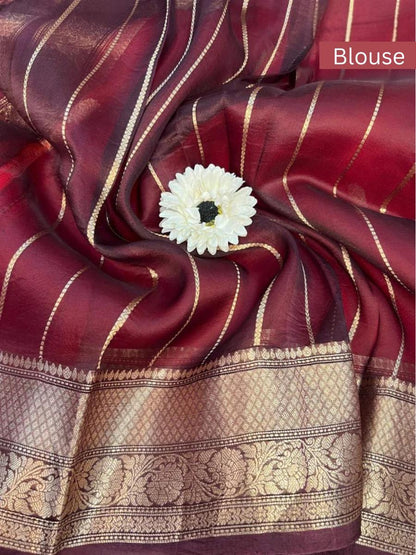 Wine Kora Silk blouse