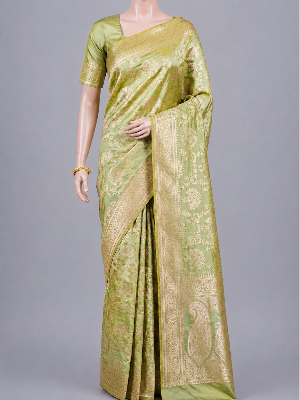 Sage Green Katan Silk