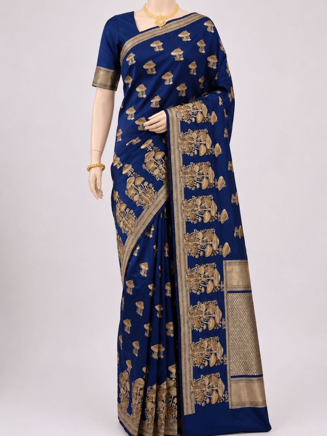 Royal Blue Katan Silk