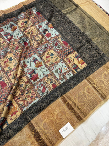 Silk saree with premium glossy texture and elegant drape – Mantavya Banaras.