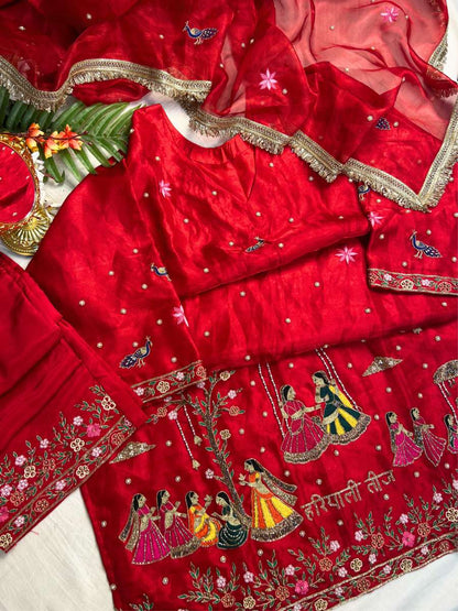 Teej Suit Set