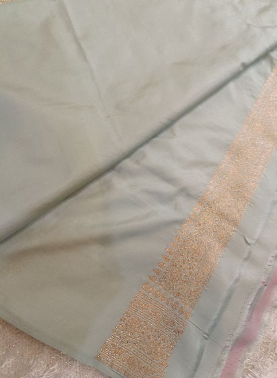 Sage Green Katan Silk Saree