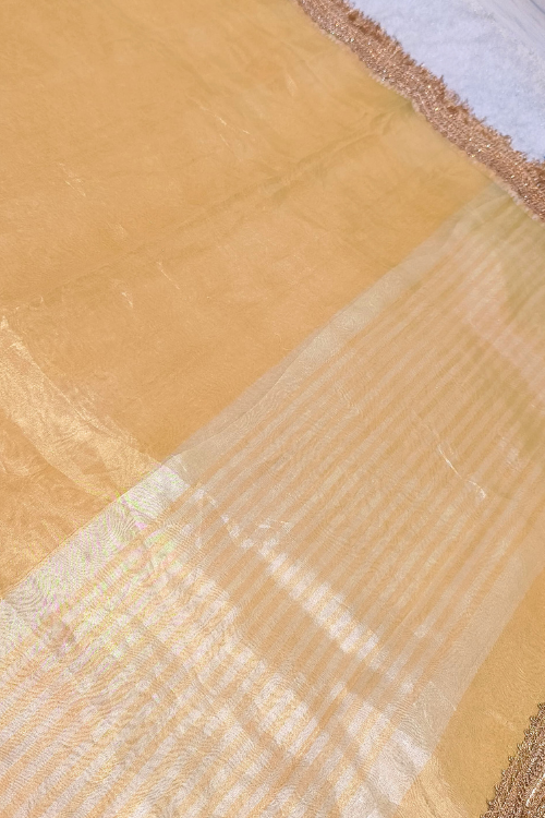 Maharani Yellow Pure Banarasi Tissue Silk Saree