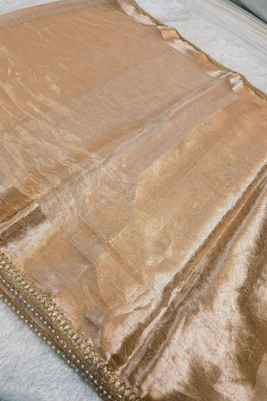 GOLDEN TISSUE SILK SAREE