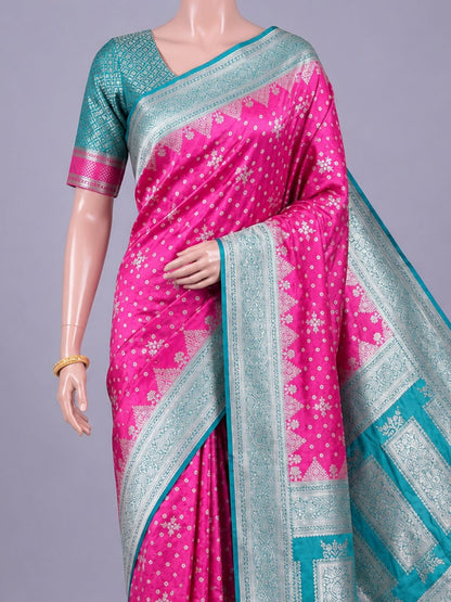 Pink Chiniya Silk