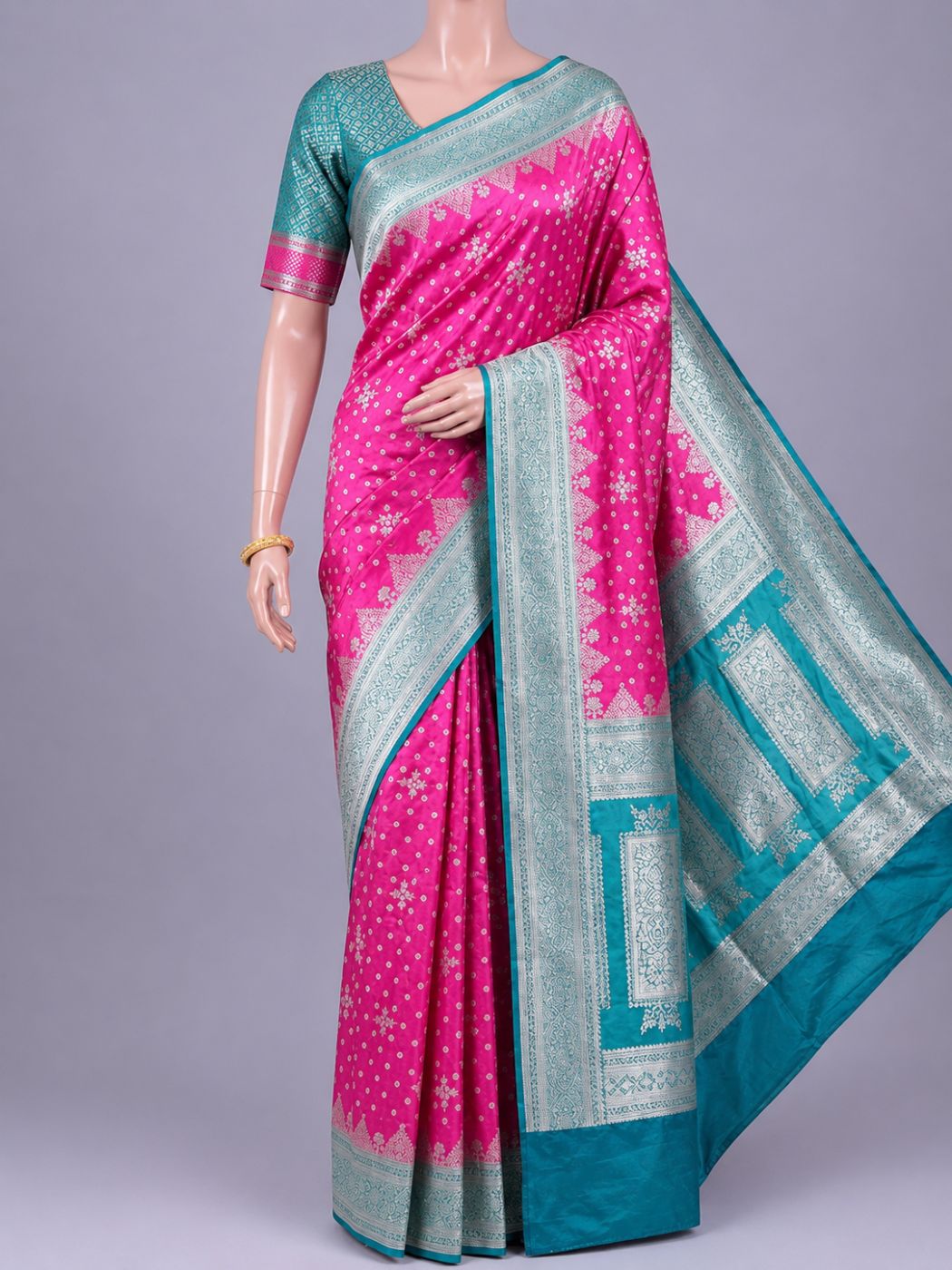 Pink Chiniya Silk