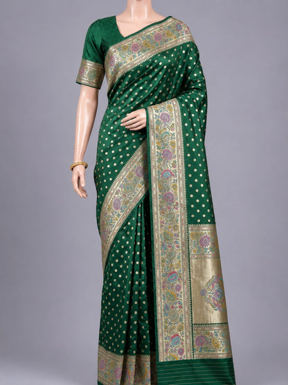 Green Mashru Silk